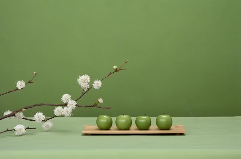 中国风绿色清新背景青团小吃摄影图,高清,摄影图,摄影图片,图片大全,摄影图免费下载